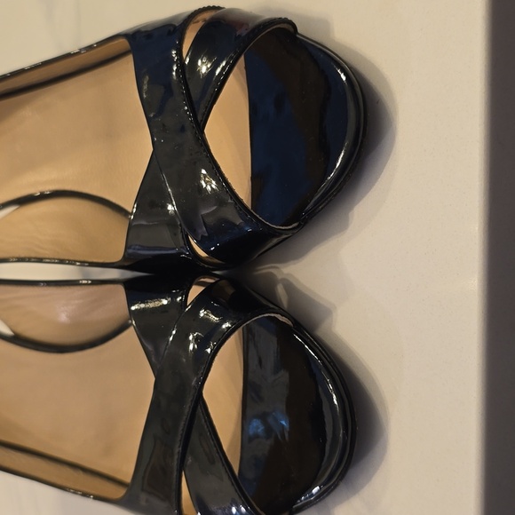 Prada Black Patent Leather Slingback Heels EUC Size 39.5 (US Size 9) (0718) - Picture 4 of 10